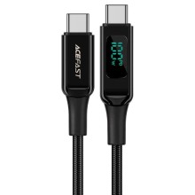 Дата кабель Acefast C6-03 USB-C to USB-C 100W zinc alloy digital display braided (2m) – undefined