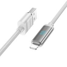 Дата кабель Hoco U127 Power USB to Lightning (1.2m) – Серебряный