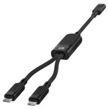 Дата кабель Acefast C5-11 USB-C to 2xUSB-C 100W (1.2m) – Чорний