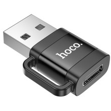 Перехідник Hoco UA31D OTG USB male to Type-C female USB2.0 – Чорний