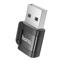 Перехідник Hoco UA31D OTG USB male to Type-C female USB2.0 – Чорний