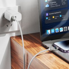 Дата кабель Hoco U137 Line with display USB to Lightning 2.4A/12W (1.2m) – Білий