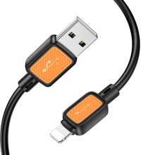 Дата кабель Hoco X108 Benefit USB to Lightning 2.4A (1m) – Чорний