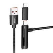 Дата кабель Hoco U135 Incredible 2in1 USB to Lightning/Type-C (1m)