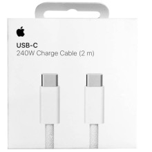 Дата кабель USB-C to USB-C FineWoven 240W for Apple (AAA) (2m) (box) – Белый