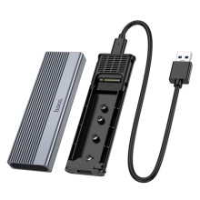 Зовнішня кишеня для M.2 SSD Hoco HB47 Enclosure (USB3.1/6Gbps) – Сірий