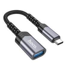 Перехідник Hoco UA24 Type-C male to USB female 3.0 – Сірий