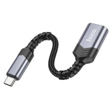 Переходник Hoco UA24 Type-C male to USB female 3.0 – Серый