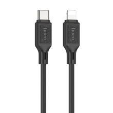 Дата кабель Hoco X90 Cool silicone Type-C to Lightning 20W (1m) – Чорний
