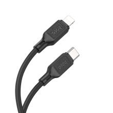 Дата кабель Hoco X90 Cool silicone Type-C to Lightning 20W (1m) – Чорний