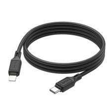 Дата кабель Hoco X90 Cool silicone Type-C to Lightning 20W (1m) – Чорний