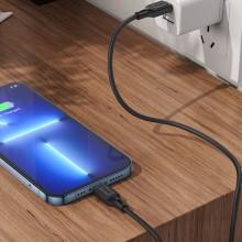 Дата кабель Hoco X90 Cool silicone Type-C to Lightning 20W (1m) – Чорний