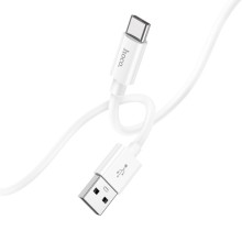 Дата кабель Hoco X87 Magic silicone USB to Type-C (1m) – Білий