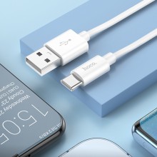 Дата кабель Hoco X87 Magic silicone USB to Type-C (1m) – Білий