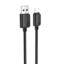 Дата кабель Hoco X113 Beneficio USB to Lightning (1m) – Чорний