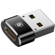 Переходник Baseus USB Male To Type-C Female Adapter Converter 3A (CAAOTG-01) – Черный