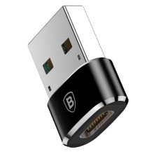 Перехідник Baseus USB Male To Type-C Female Adapter Converter 3A (CAAOTG-01) – Чорний