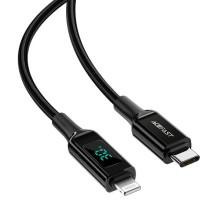 Дата кабель Acefast C6-01 Type-C to Lightning 30W (1.2m) – Черный