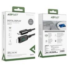 Дата кабель Acefast C6-01 Type-C to Lightning 30W (1.2m) – Черный