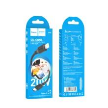 Дата кабель Hoco X90 Cool silicone Type-C to Lightning 20W (1m) – Чорний