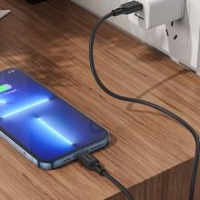 Дата кабель Hoco X90 Cool silicone Type-C to Lightning 20W (1m) – Чорний