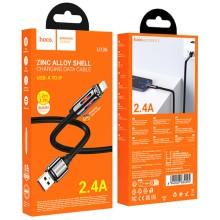 Дата кабель Hoco U136 Prize USB to Lightning 2.4A (1.2m) – Чорний