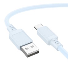 Дата кабель Borofone BX115 Lotto USB to Type-C 3A (1m) – Голубой