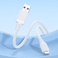 Дата кабель Borofone BX115 Lotto USB to Lightning 2.4A (1m) – Голубой