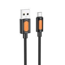 Дата кабель Borofone BX114 Structure USB to MicroUSB 2.4A (1m) – Черный