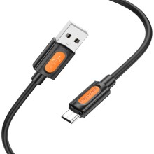 Дата кабель Borofone BX114 Structure USB to MicroUSB 2.4A (1m) – Черный