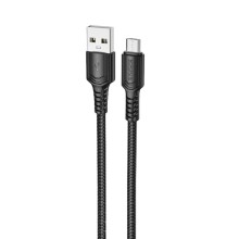 Дата кабель Borofone BX116 Certain USB to MicroUSB 2.4A (1m) – Черный