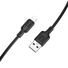 Дата кабель Borofone BX113 Lenny USB to Lightning 2.4A (3m) – Черный