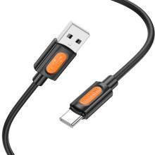 Дата кабель Borofone BX114 Structure USB to Type-C 3A (1m) – Черный