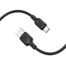 Дата кабель Borofone BX113 Lenny USB to Type-C 3A (3m) – Черный