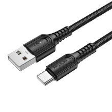 Дата кабель Borofone BX116 Certain USB to Type-C 3A (1m) – Черный