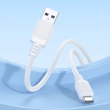 Дата кабель Borofone BX115 Lotto USB to Type-C 3A (1m) – Белый