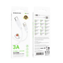 Дата кабель Borofone BX115 Lotto USB to Type-C 3A (1m) – Белый