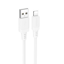 Дата кабель Borofone BX115 Lotto USB to Lightning 2.4A (1m) – Белый