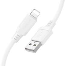 Дата кабель Borofone BX115 Lotto USB to Lightning 2.4A (1m) – Белый