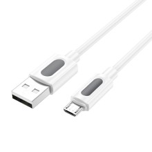 Дата кабель Borofone BX114 Structure USB to MicroUSB 2.4A (1m) – Белый