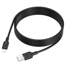 Дата кабель Borofone BX113 Lenny USB to Lightning 2.4A (3m) – Черный