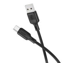 Дата кабель Borofone BX113 Lenny USB to Type-C 3A (3m) – Черный