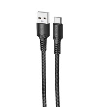 Дата кабель Borofone BX116 Certain USB to Type-C 3A (1m) – Черный