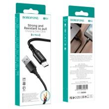 Дата кабель Borofone BX54 Ultra bright USB to MicroUSB (1m) – Чорний