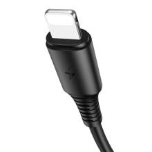 Дата кабель Borofone BX47 Coolway USB to Lightning (1m) – Чорний