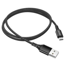 Дата кабель Borofone BX54 Ultra bright USB to MicroUSB (1m) – Черный