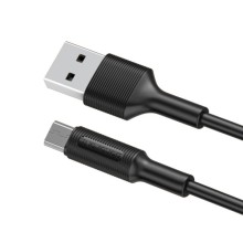 Дата кабель Borofone BX1 EzSync USB to MicroUSB (1m) – Черный