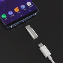 Переходник Borofone BV4 MicroUSB to Type-C – Серебряный