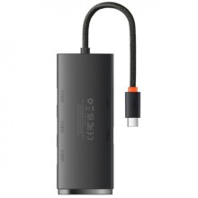 Переходник HUB Baseus Lite Series 4in1 (Type-C to 4xUSB 3.0) 1m (WKQX03) – Черный