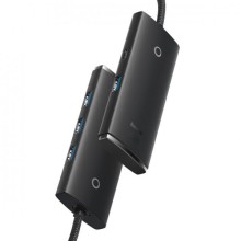 Переходник HUB Baseus Lite Series 4in1 (Type-C to 4xUSB 3.0) 1m (WKQX03) – Черный